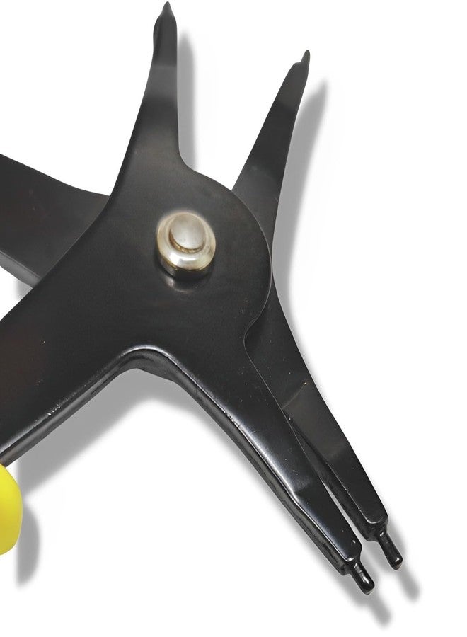 ziodic كماشة حلقات تثبيت متعددة الوظائف 2 في 1 من زيوديك، نوع رباعي الاتجاهات، كماشة حلقات تثبيت 7 بوصة، أداة يدوية متعددة الأغراض، سعة من 10 إلى 40 مم - Image 4